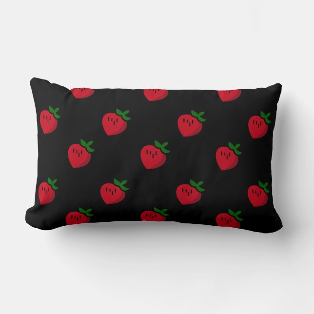 Coussin Rectangle Cute Red Cartoon (Recto)