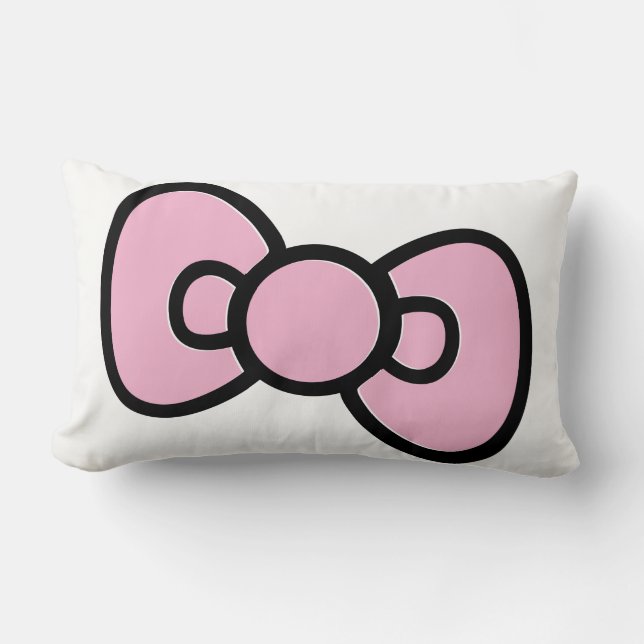 Coussin Rectangle Cute Rose Bow Whimsical (Recto)