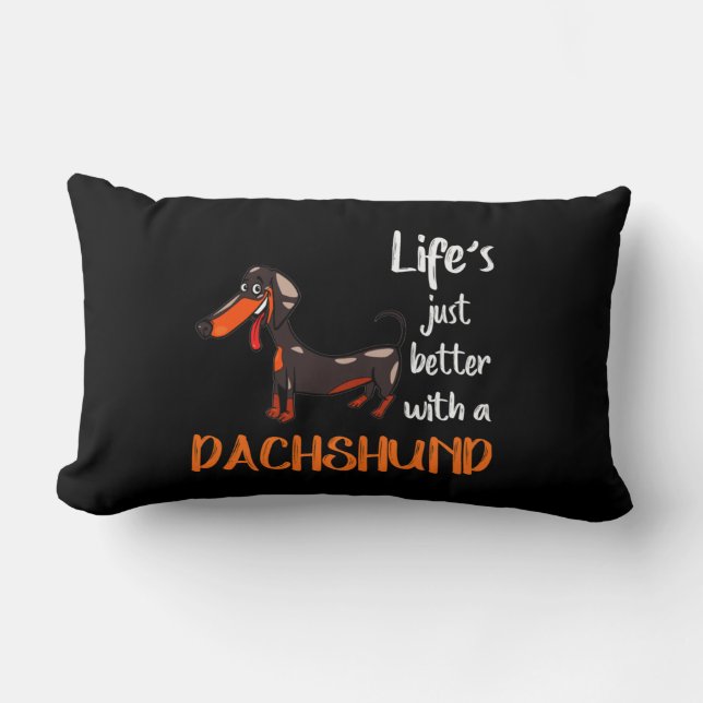 Coussin Rectangle Dachshund (Recto)
