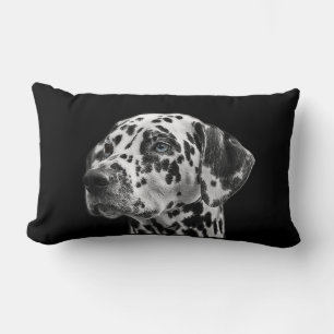 Coussin Rectangle DALMATION MEILLEUR CHIEN Poster de animal noir et