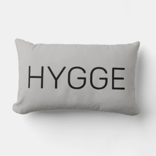 Coussin Rectangle Danois Hygge noir et gris