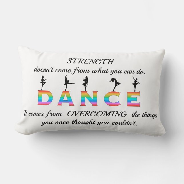 Coussin Rectangle Danse, multicolore (Recto)