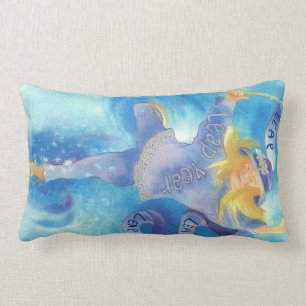 Coussin Rectangle Danseur de ruban d'année bissextile