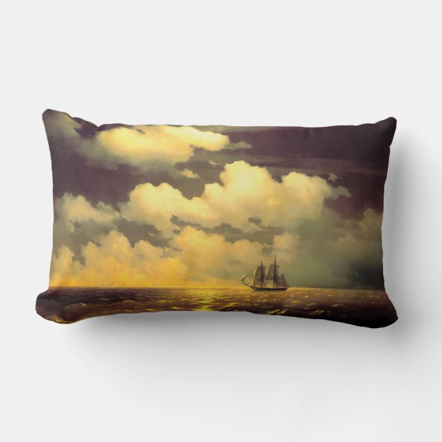 Coussin Rectangle Décor marin nautique d'Ivan Aivazovsky  (Recto)