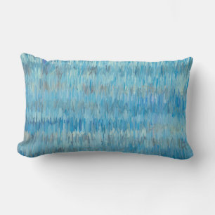 Coussin Rectangle décoration de la maison artistique peinte en bleu 