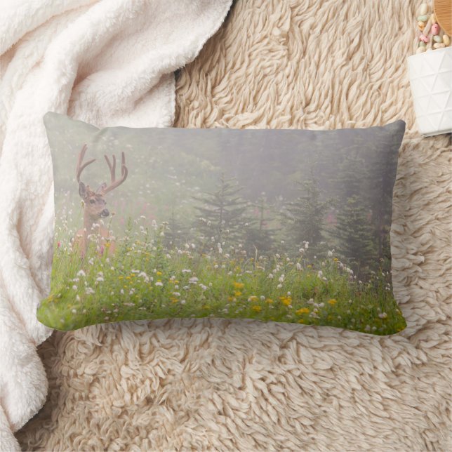 Coussin Rectangle Deer Buck | Parc national du Mont Rainier (Couverture)