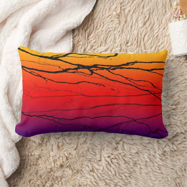 Coussin Rectangle Dégradé Abstrait (Couverture)
