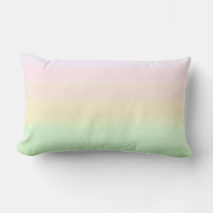 Coussin Rectangle Dégradé de couleurs pastel élégant