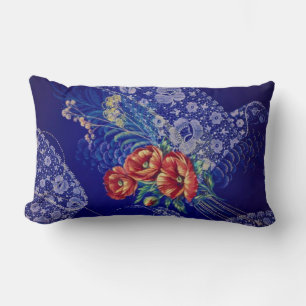 Coussin Rectangle Dentelle florale vintage