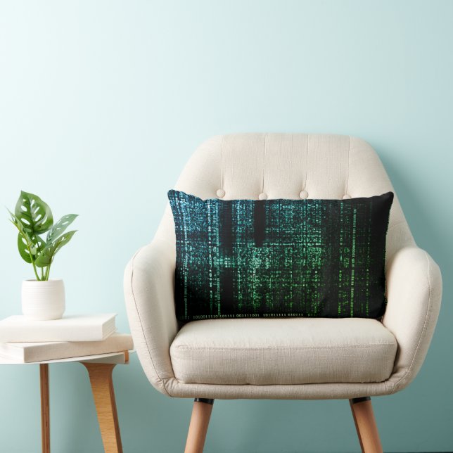 Coussin Rectangle Dérive Binaire (Chaise)