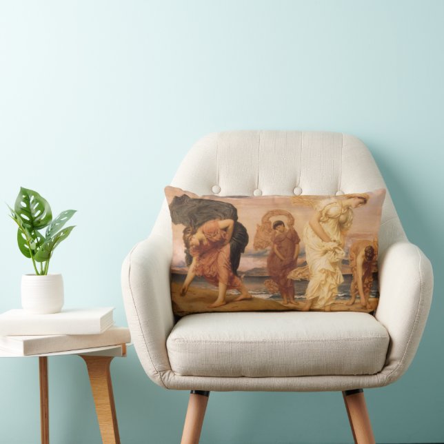 Coussin Rectangle Des Filles Grecques Ramassent Des Galets Par Lord  (Chaise)