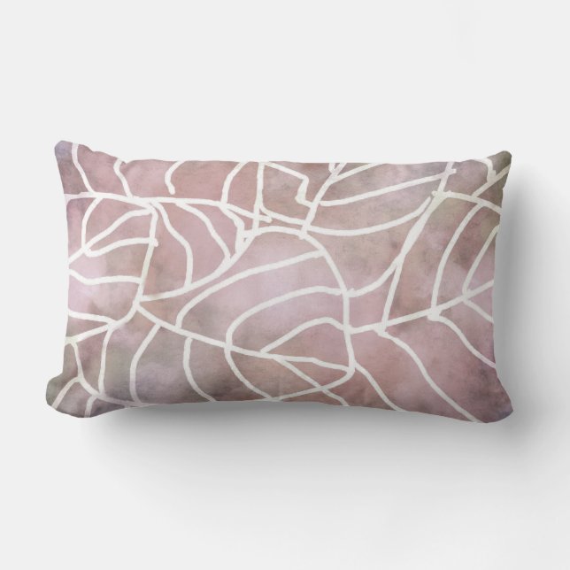 Coussin Rectangle Design abstrait de feuilles d'art cool (Recto)