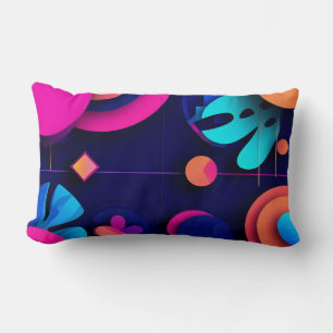 Coussin Rectangle Design Abstrait Moderne Avec Des Couleurs Vives