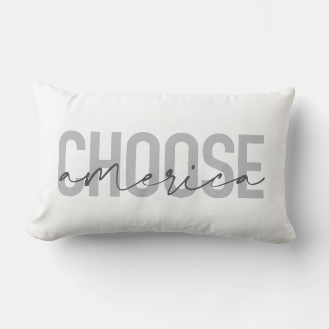 Coussin Rectangle Design cool simple, moderne et urbain Choisir l'Am (Recto)