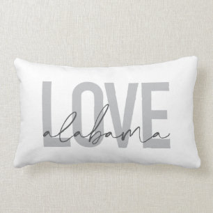 Coussin Rectangle Design moderne, urbain, simple, cool Love Alabama