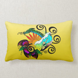 Coussin Rectangle Dessin de Surfer Dude