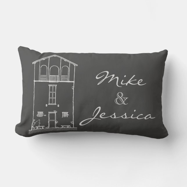 Coussin Rectangle Dessin moderne de tableau de Chambre rustique (Recto)