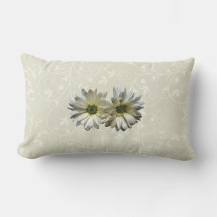 Coussin Rectangle Deux marguerites blanches