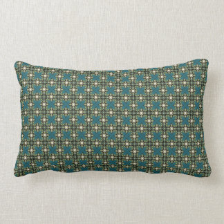 Coussin Rectangle Diamants sur Teal