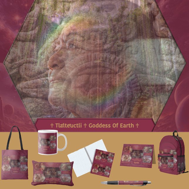 Coussin Rectangle Dieux et Déesses de la Terre (Get the full “Gods + Goddesses Of Earth” collection at: https://bit.ly/OurAncestorsZazzle)