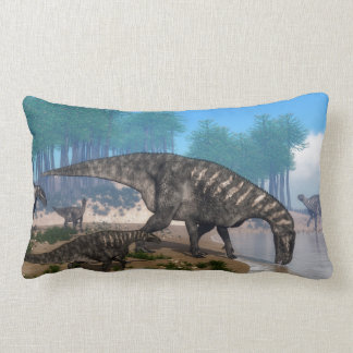 Coussin Rectangle Dinosaures d'Iguanodon
