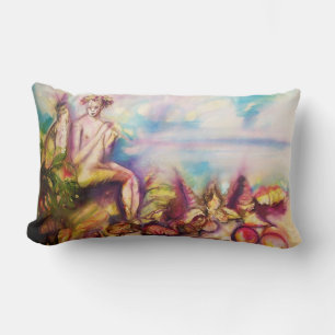Coussin Rectangle DIONYSUS, jouant de la flûte avec des coquillages
