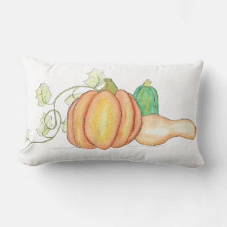 Coussin Rectangle Disposition vibrante de courges d'automne