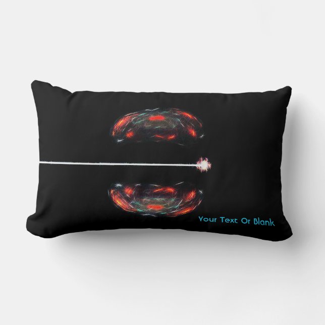 Coussin Rectangle Dissolution De L'Atome (Recto)