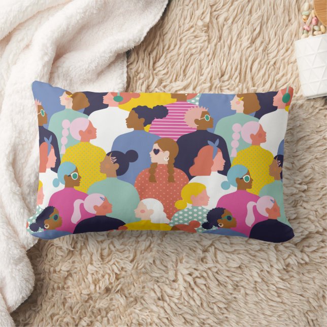 Coussin Rectangle Diversité des femmes - Femmes de différentes ethni (Couverture)