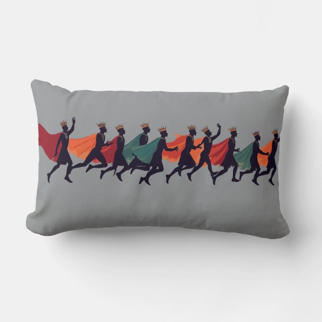 Coussin Rectangle Dix Seigneurs Un Stencil De Découpe À Leaping 2 (Recto)