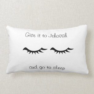 Coussin Rectangle Donne-le à l'Eternel et va dormir jeter l'oreiller