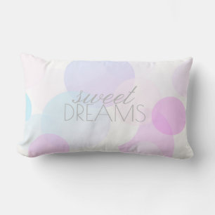 Coussin Rectangle doux rêve citation joli texte pastel