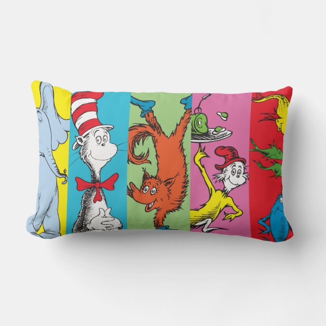 Coussin Rectangle Dr. Seuss | Tranche de personnage (Recto)