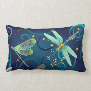 Coussin Rectangle Dragonly Turquoise