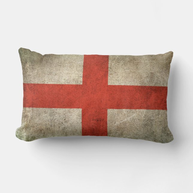 Coussin Rectangle Drapeau affligé par cru de l'Angleterre (Recto)