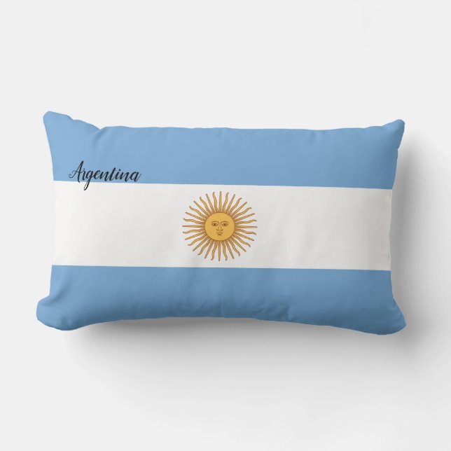 Coussin Rectangle Drapeau Argentine (Recto)