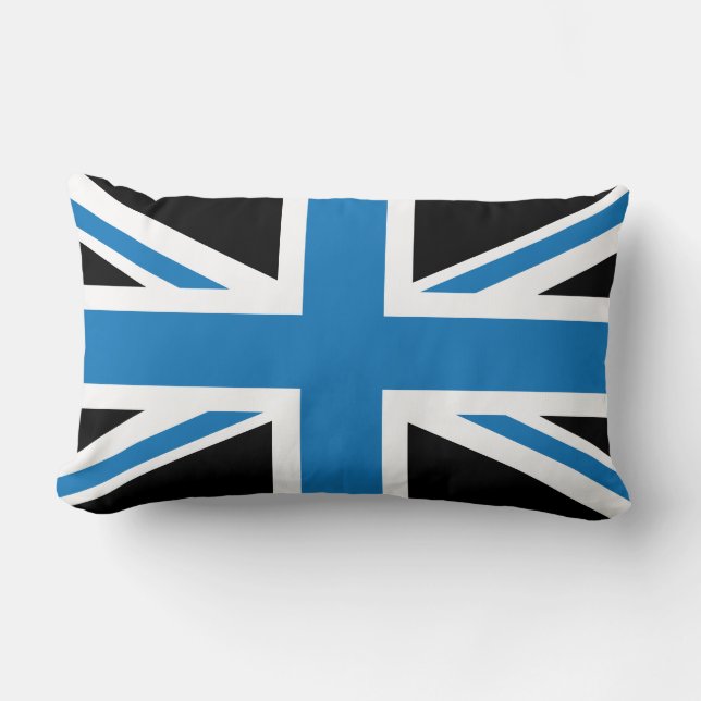 Coussin Rectangle Drapeau bleu-foncé frais d'Union Jack les Anglais (Recto)