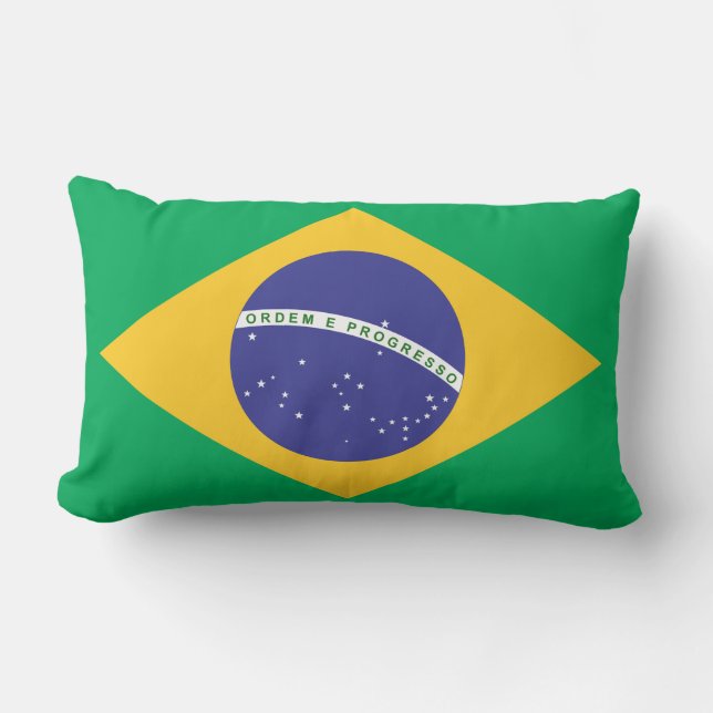 Coussin Rectangle Drapeau Brasil (Recto)