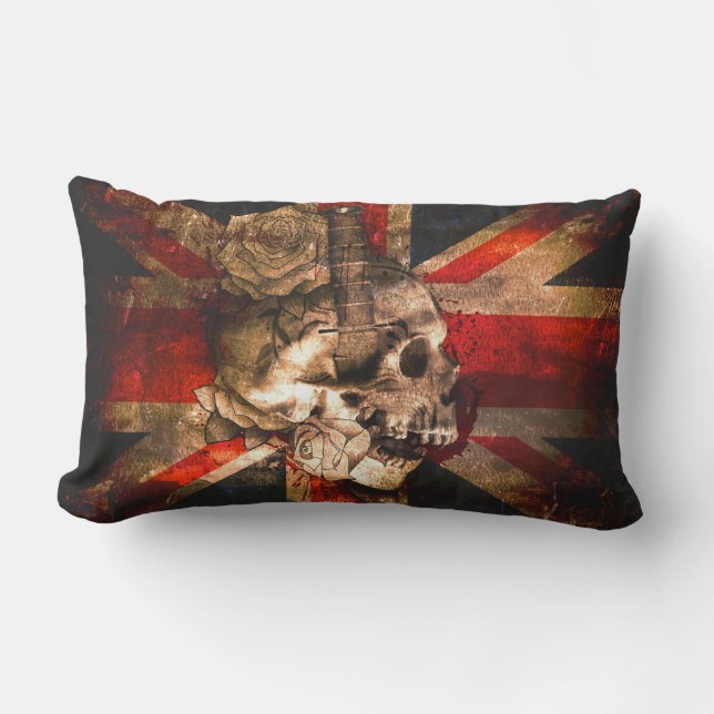 Coussin Rectangle Drapeau BRITANNIQUE d'Union Jack gothique (Recto)