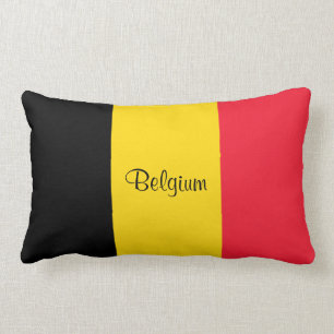 Coussin Rectangle Drapeau de Belgique