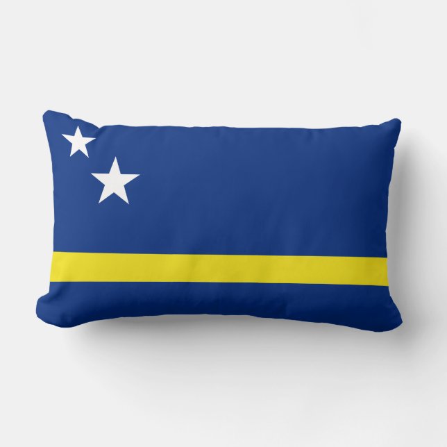 Coussin Rectangle Drapeau de Curaçao (Recto)