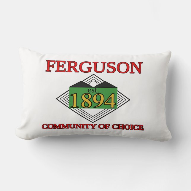 Coussin Rectangle Drapeau de Ferguson, Missouri (Recto)