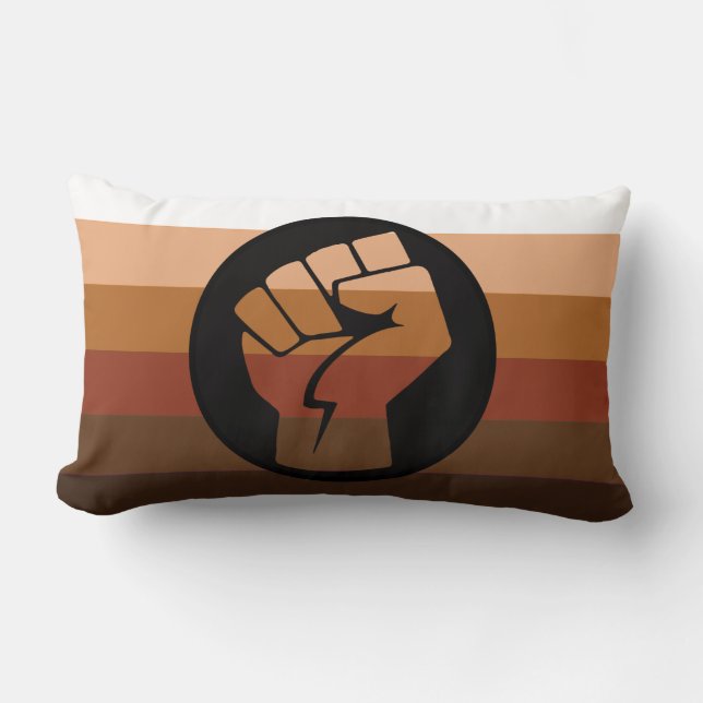 Coussin Rectangle Drapeau de fierté POC (Recto)