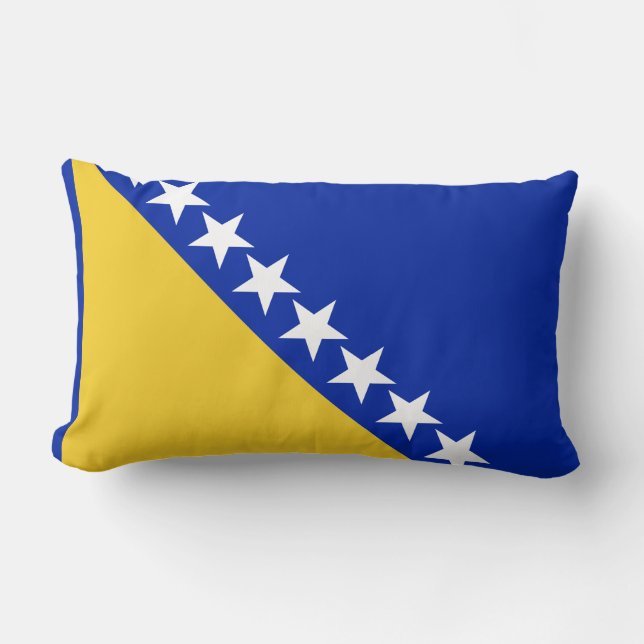 Coussin Rectangle Drapeau de la Bosnie (Recto)
