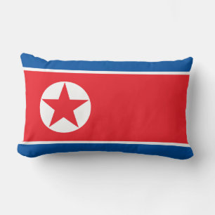 Coussin Rectangle Drapeau de la Corée du Nord (RPDC)