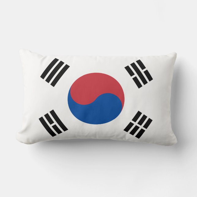 Coussin Rectangle Drapeau de la Corée du Sud (ROK) (Recto)
