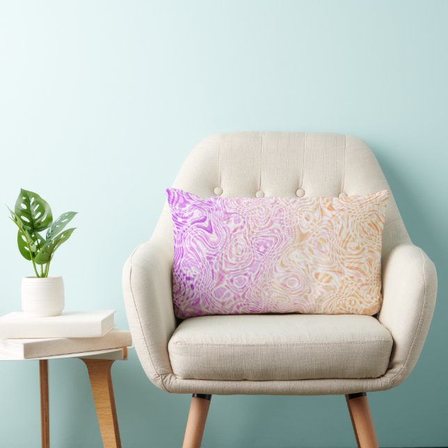 Coussin Rectangle Drapeau de la fierté Trixic Abstrait Bohème Squigg (Chaise)