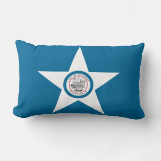 Coussin Rectangle Drapeau de la ville de Houston, Texas Lumbar Couss