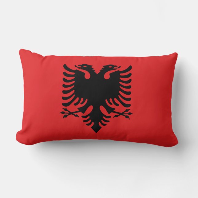 Coussin Rectangle Drapeau de l'Albanie (Recto)