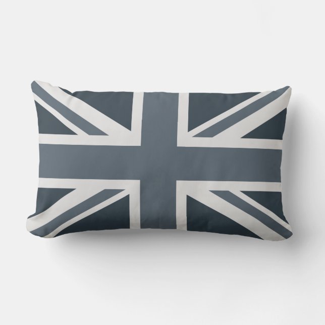 Coussin Rectangle Drapeau de l'Angleterre de gamme de gris (Recto)